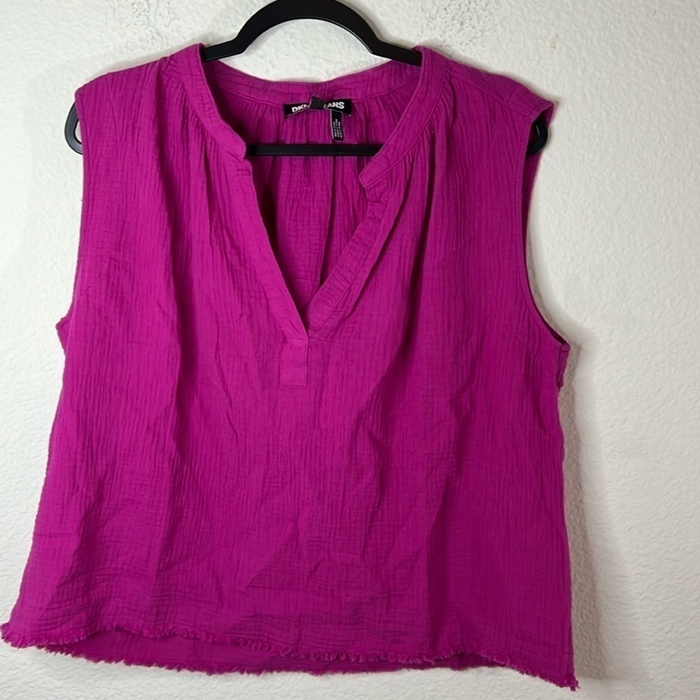 Not for sale Women's L Sleeveless Double-Crepe Gauze Crop Top pullover - Picture 4 of 7